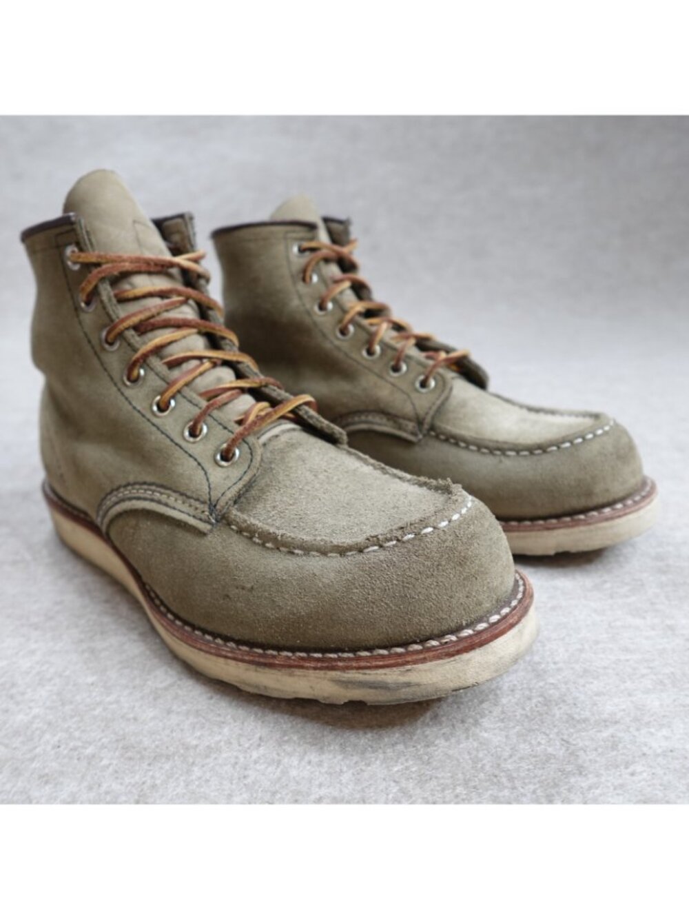 Red Wing Boots 8.5 Gray Suede Roughout 8139 Nigel Cabourn 2010 - Picture 3 of 16